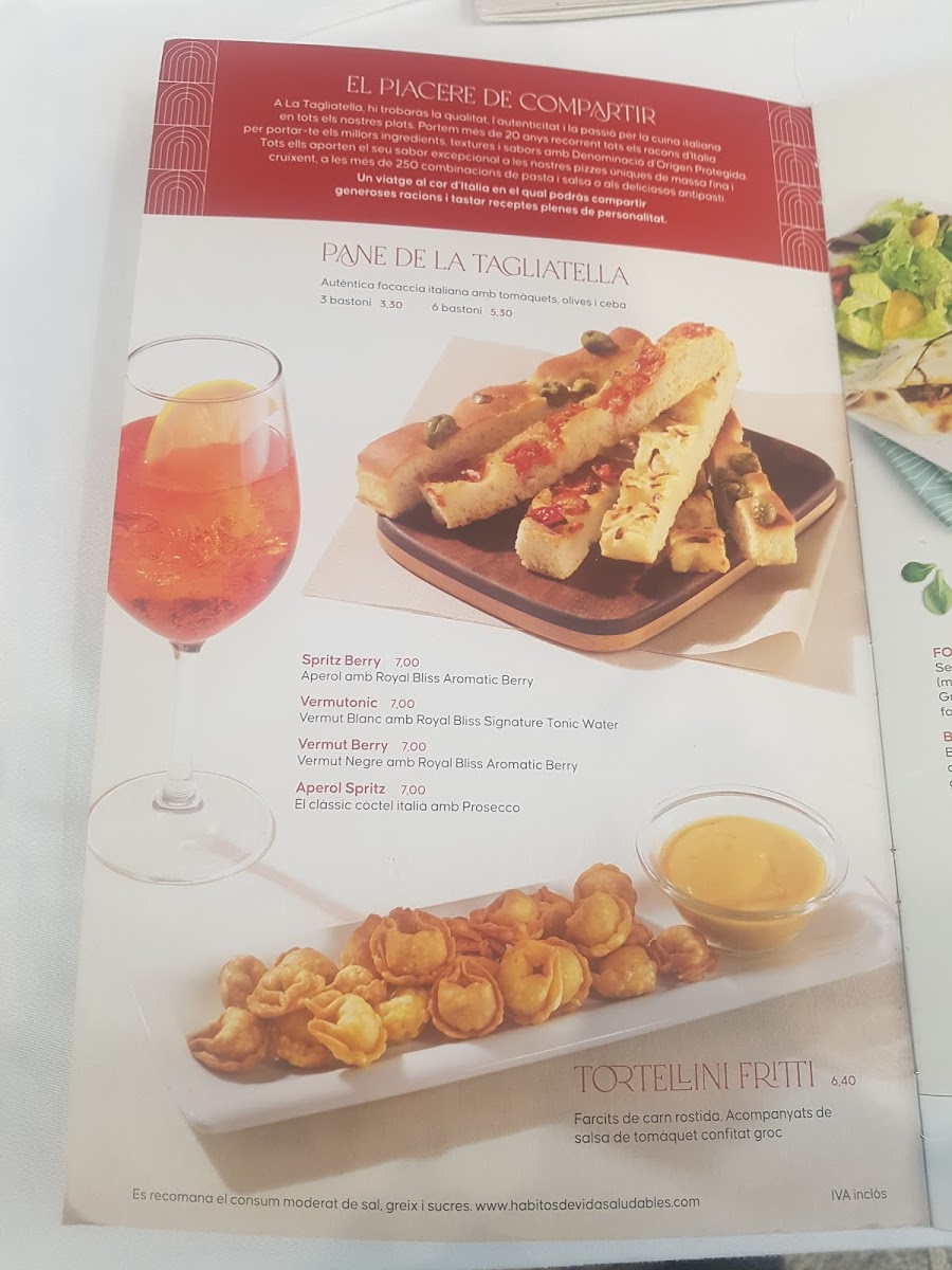 Menu Restaurant La Tagliatella-6